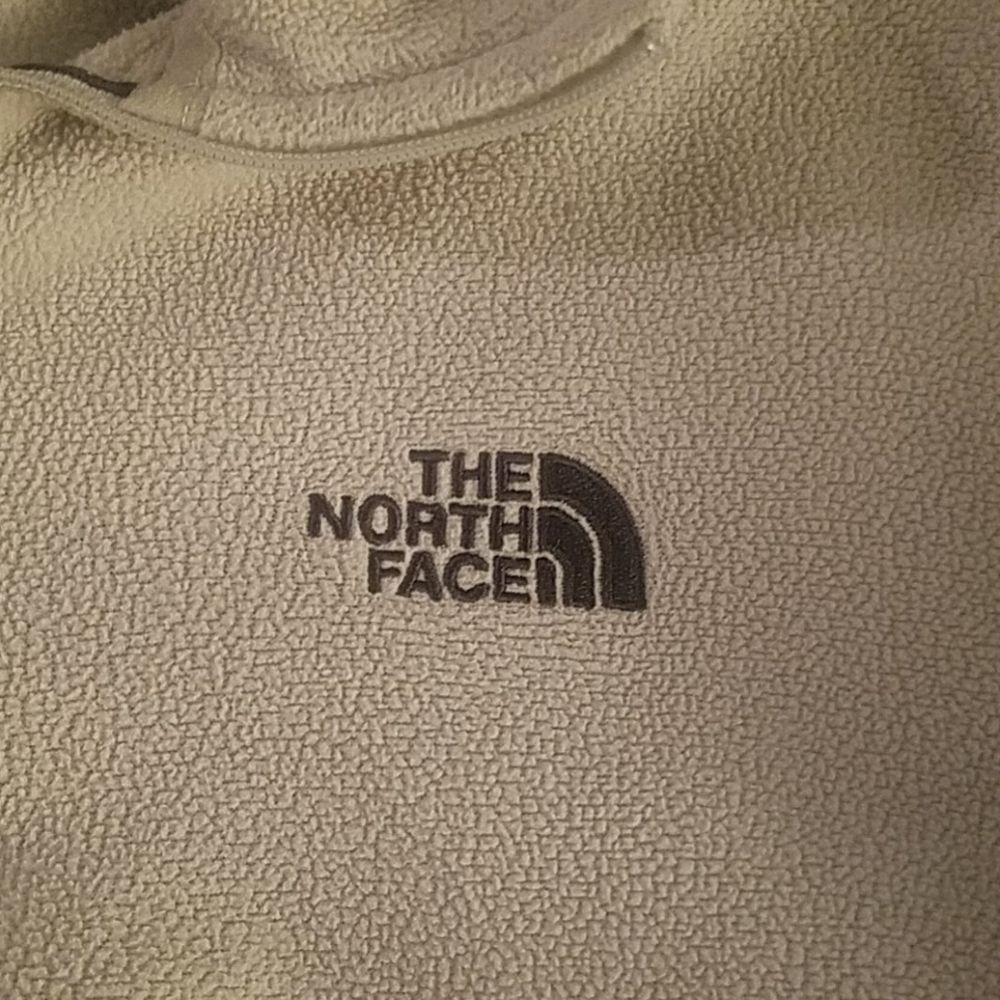 North Face off-white fleece pullover - Picture 3 of 7